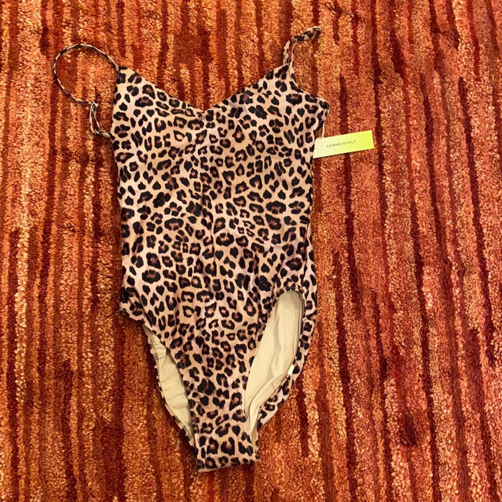 NWT Summersalt The Voyager Swimsuit Leopard sz 2